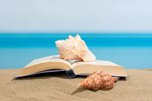 Book beach — Stock Photo, Image