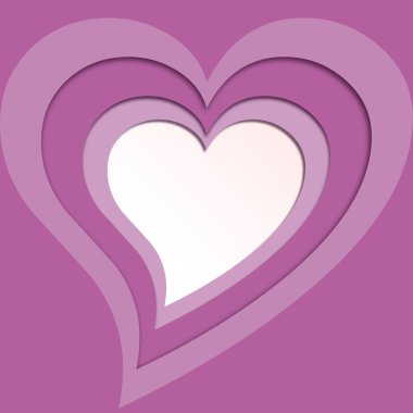 Vektör menekşe kalpleri arka plan