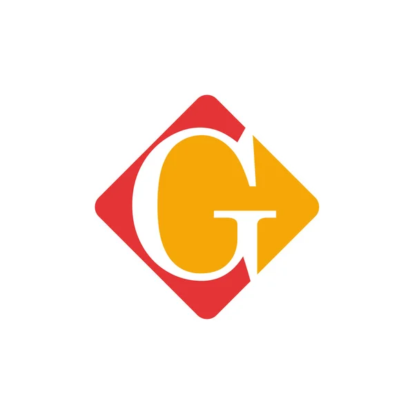 Vector color sign initial letter G — Stockový vektor