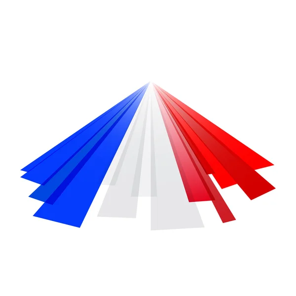 Abstract English and French flag — 스톡 벡터