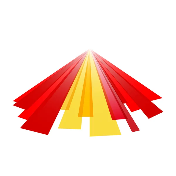 Abstracte Spaanse vlag — Stockvector
