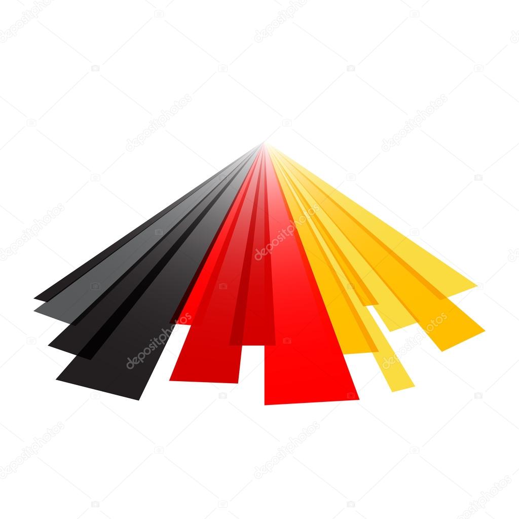 Abstract German flag