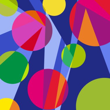 Soyut topları gökyüzündeki