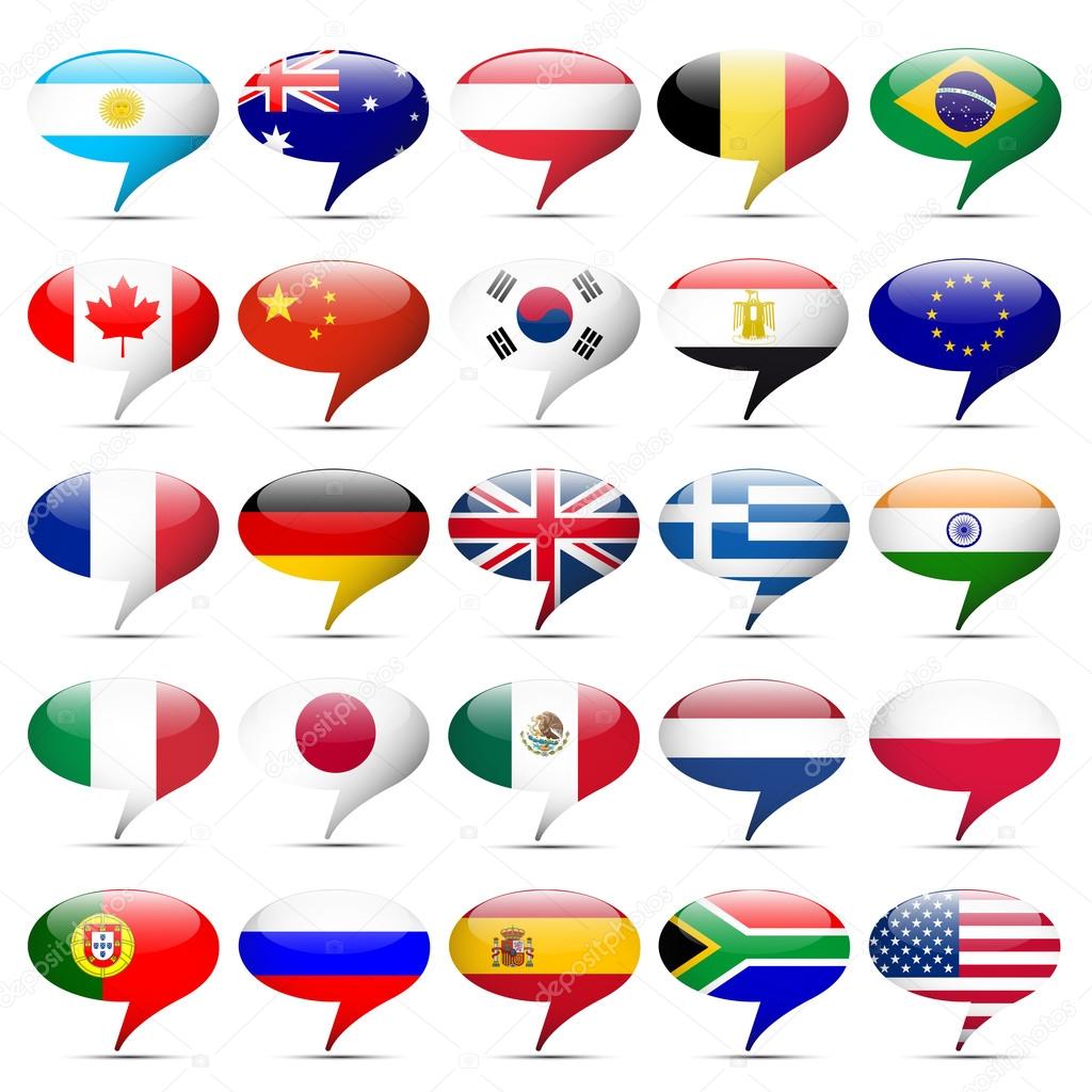Flags icons that speak
