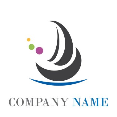 Gemi yelken vektör işareti