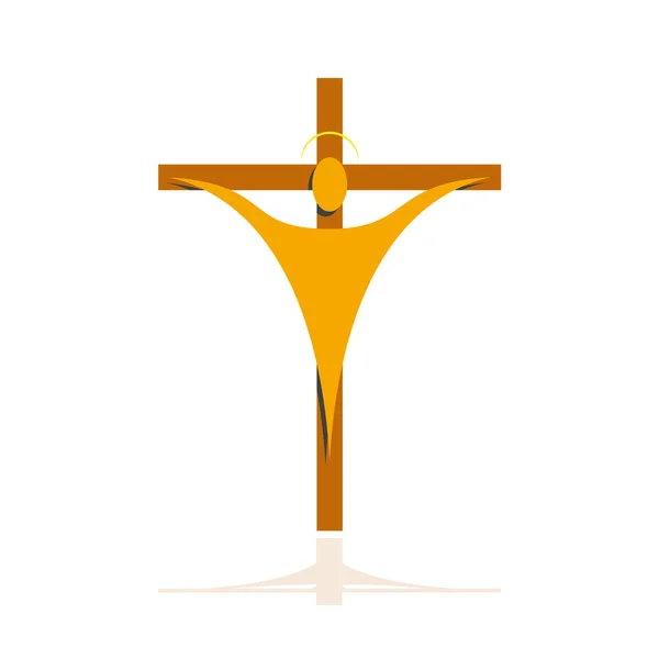 Signo vectorial Iglesia cristiana — Vector de stock