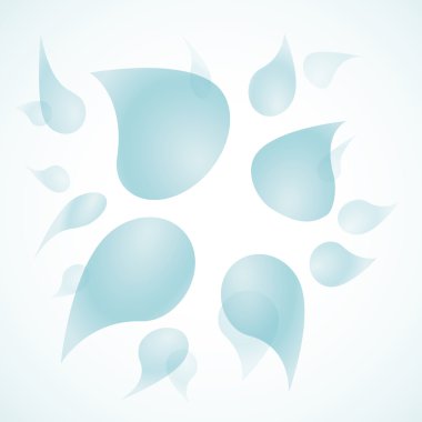 Su ile vektör arka plan damla