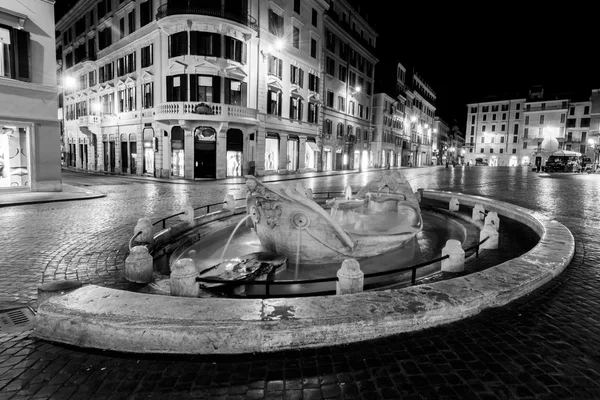 Passos de espanhol à noite. Roma - Itália . — Fotografia de Stock