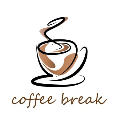 Vektör işareti kahve molası