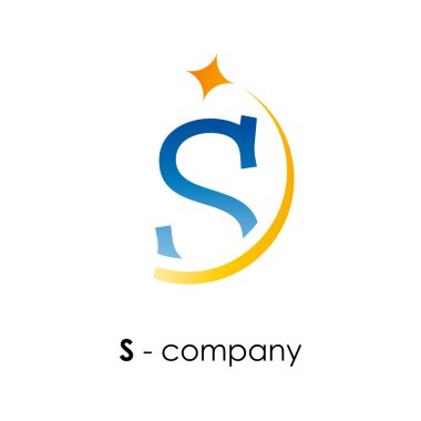 Vektör işaret harfi S yıldız ile