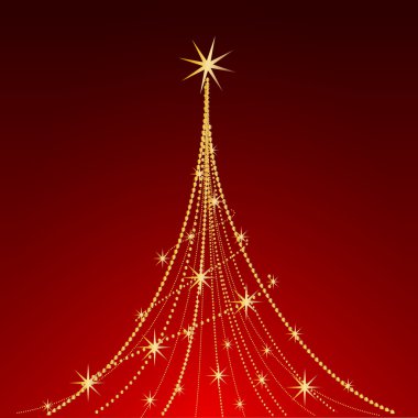 Noel ağacı parlayan soyut