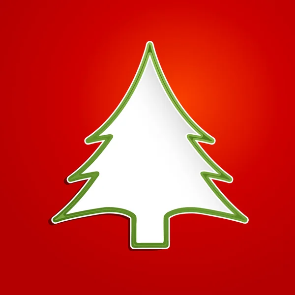 Árbol de Navidad abstracto que brilla — Vector de stock