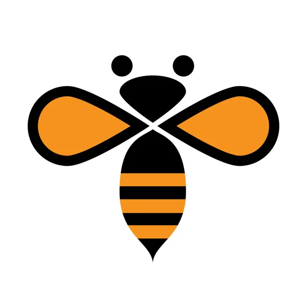 Vector teken bee — Stockvector