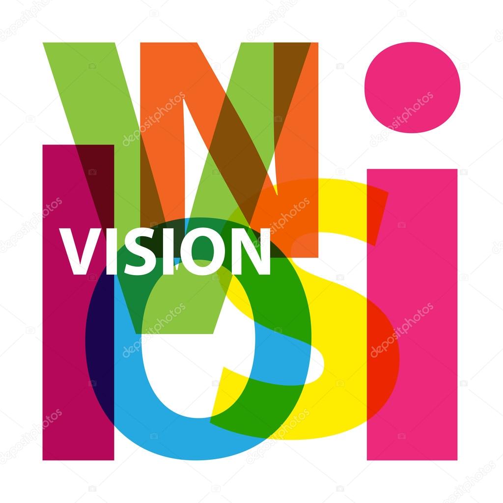 Vector vision. Broken text