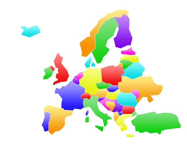 Streszczenie mapę Europy — Zdjęcie stockowe