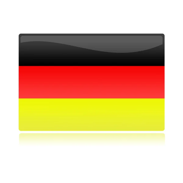 Glossy german flag — Stock Photo, Image