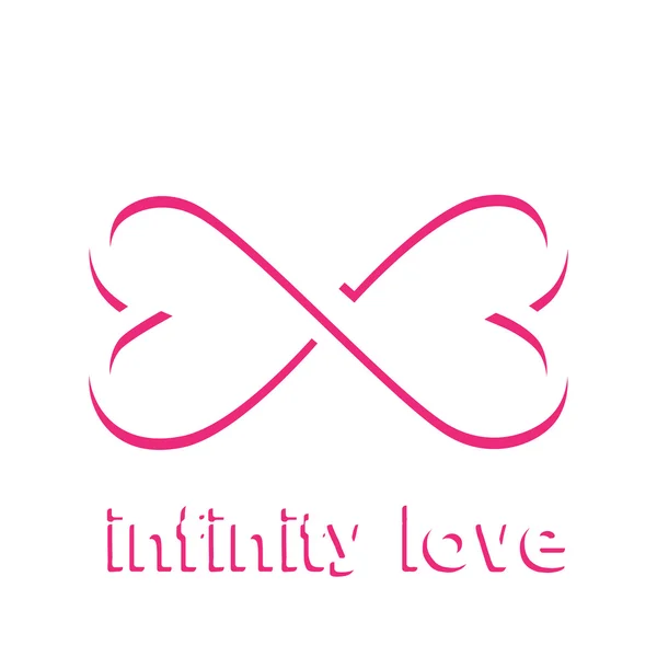 Vector sign infinity love — Stock Vector