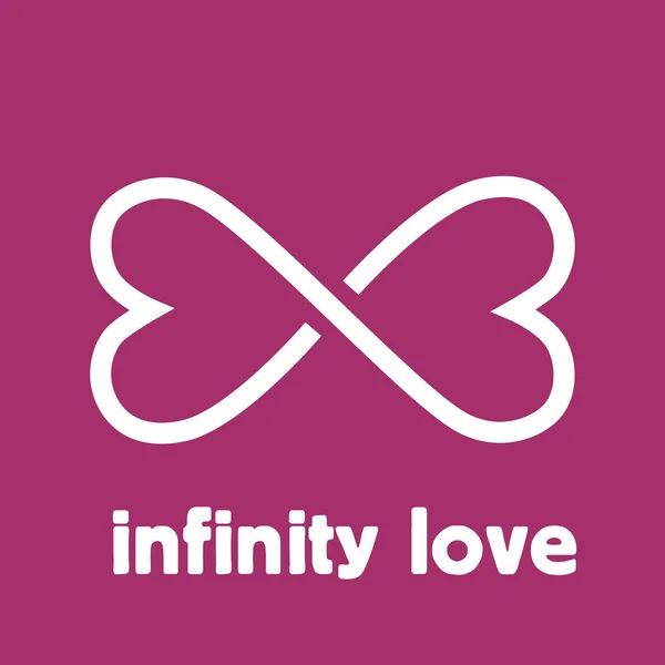 Vector sign infinity love — Stock Vector