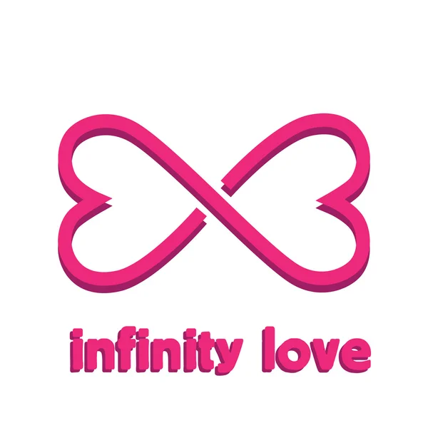 Vector sign infinity love — Stock Vector