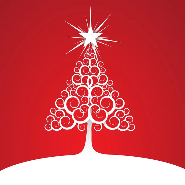 Vektor abstrakter Weihnachtsbaum — Stockvektor