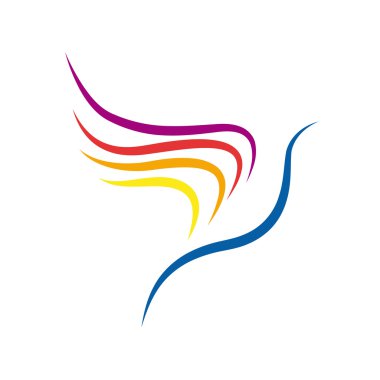 Vektör işareti kuş uçuş