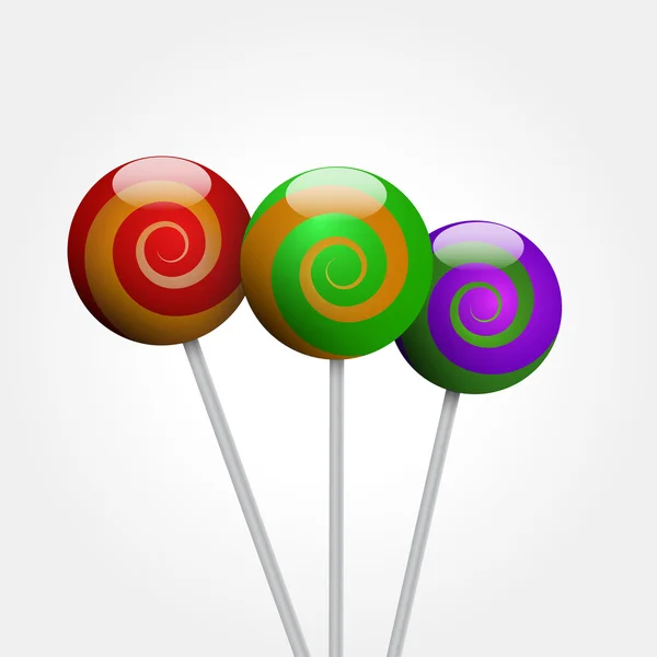 Vector colored lollipop — Stock Vector