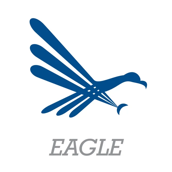 Signe vectoriel abstrait aigle simple — Image vectorielle