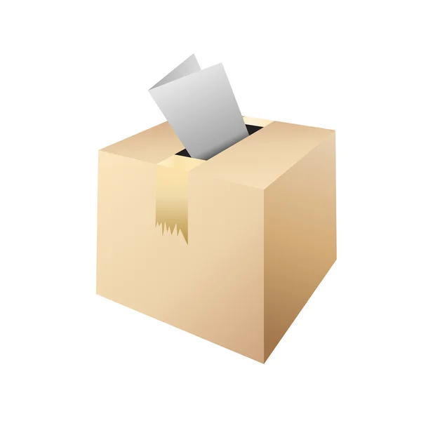 Box for vote,election day — Stock Vector