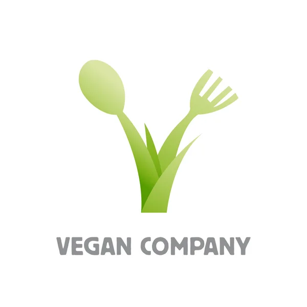 Vector sign vegan letter v — Stock Vector