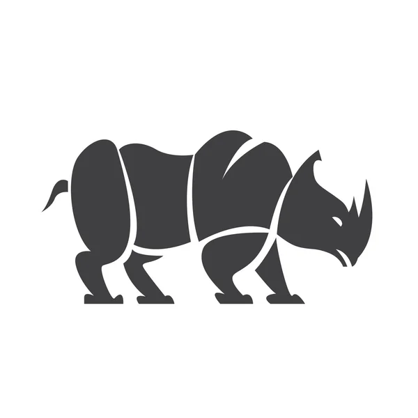 Διάνυσμα αφηρημένη Μαύρος Ρινόκερος — Διανυσματικό Αρχείο