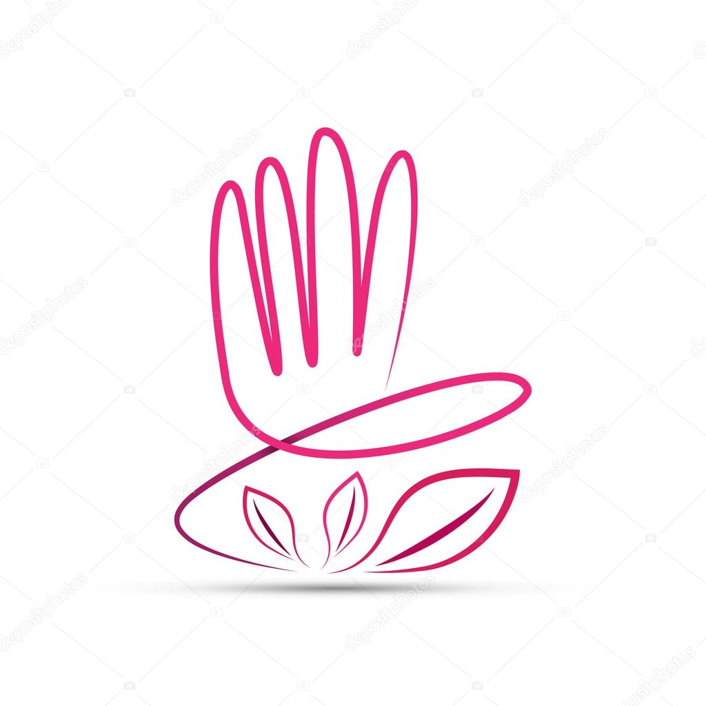 Vector sign massage and spa