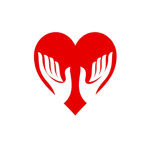 Vektor znamení přátel srdce, kardiolog — Stockový vektor