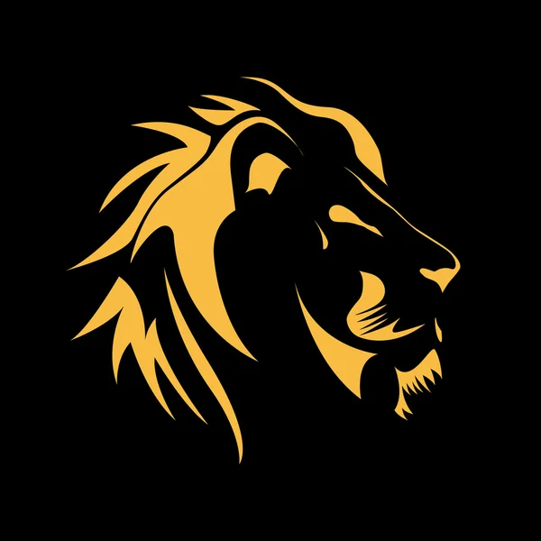 Wektor znak lwa, siłę i odwagę koncepcja — Wektor stockowy