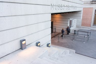 MADRID, Spain - 29 October 2013: The entrance to the National Pr