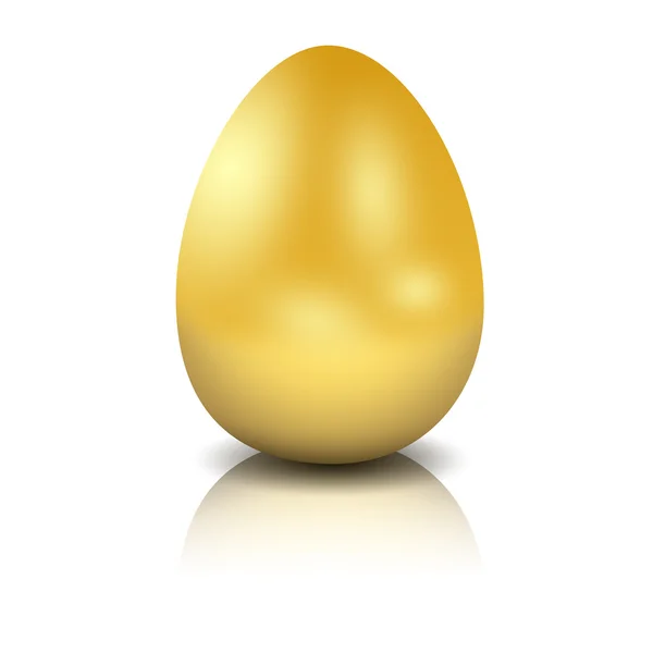 Великодній подарунок, золоте яйце — стокове фото