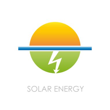Vektör işareti güneş enerjisi