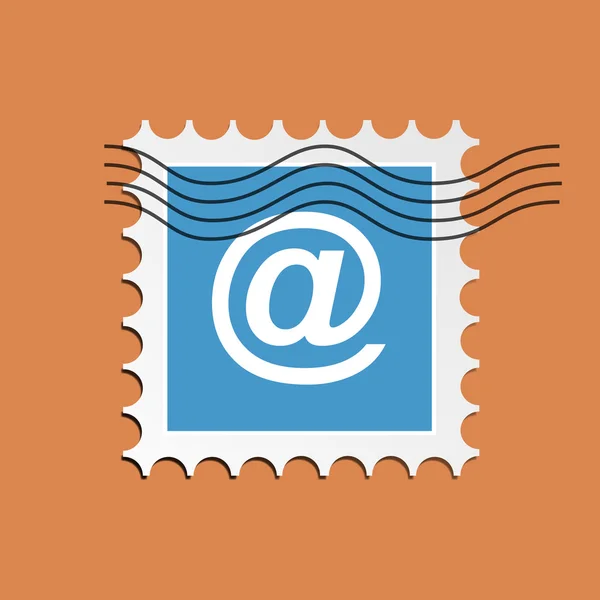 Email vetorial, postagem carimbada —  Vetores de Stock
