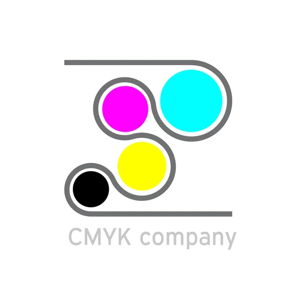 Векторний знак CMYK, Друк — стоковий вектор