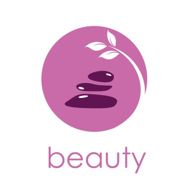 Vektör logo spa, yoga ve rahatla