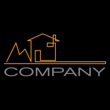 Vektör işareti bir ev tasarımı