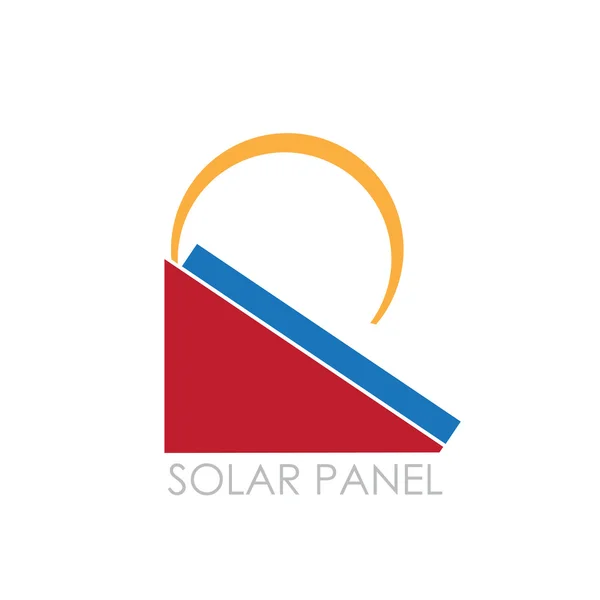 Vektor bejelentkezési Solar Panel — Stock Vector