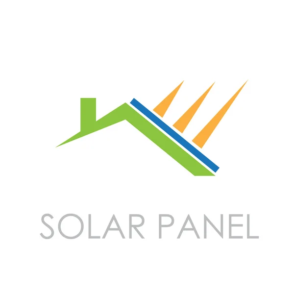 Pannello solare segno vettoriale — Vettoriale Stock