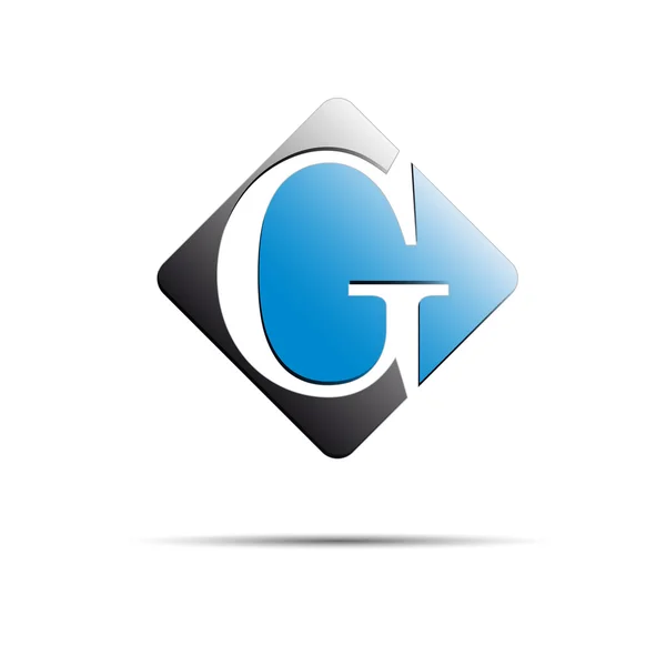 Vektor znamení počáteční písmeno G na bílém pozadí — Stockový vektor