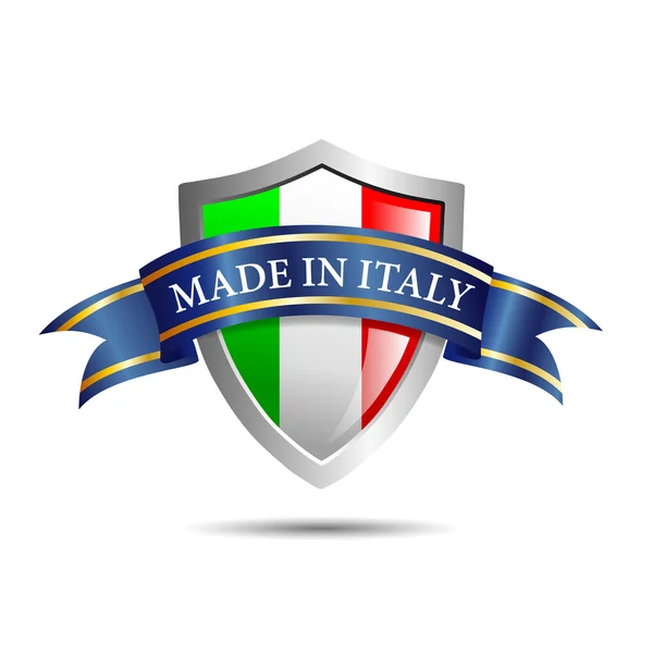 Vector shield made in Italy — Stock Vector