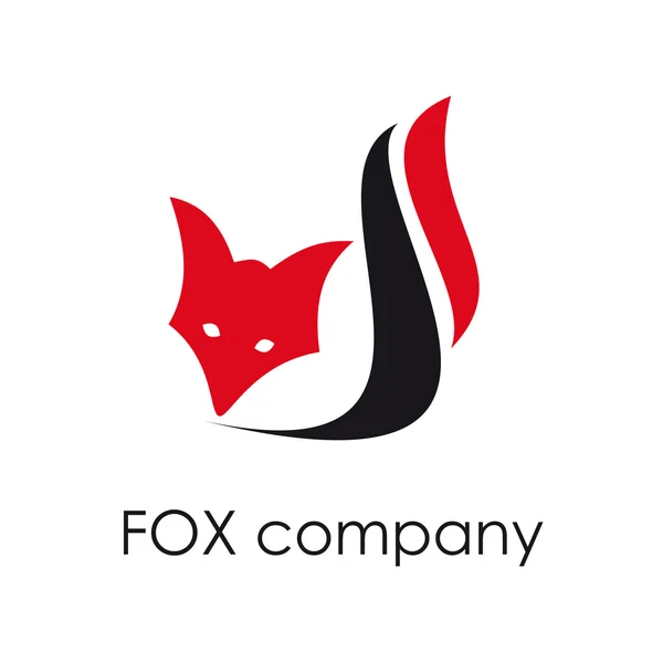 Vektor jele Fox. Ravasz fogalmának — Stock Vector