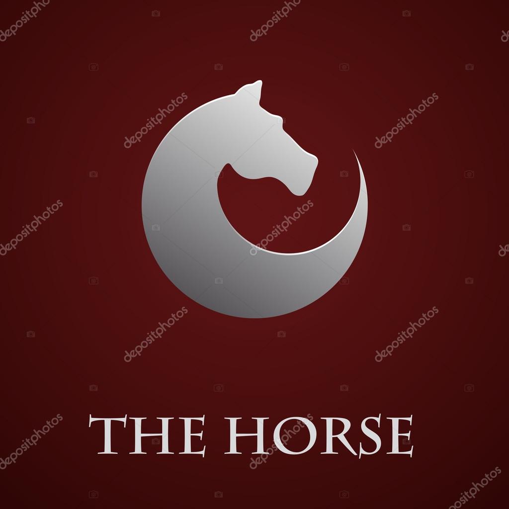 Vector sign horse in motion