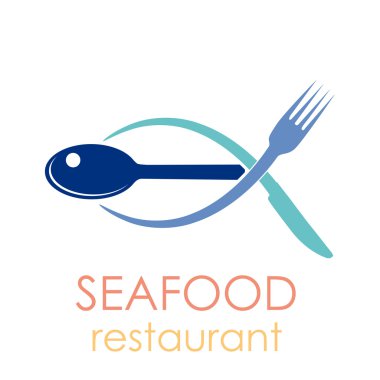 Vector sign seafood restaurant clipart