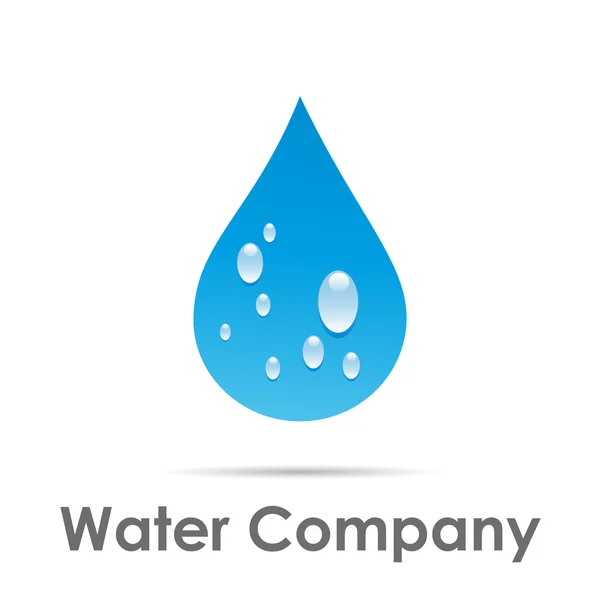 Signo vectorial gota de agua — Vector de stock