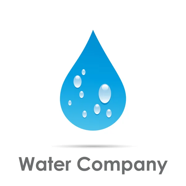 Vector teken druppel water — Stockvector