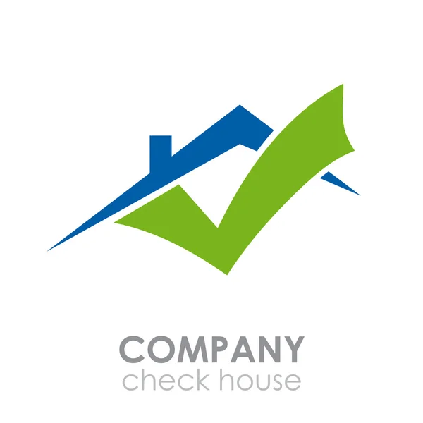 Vector sign check house — Stock Vector